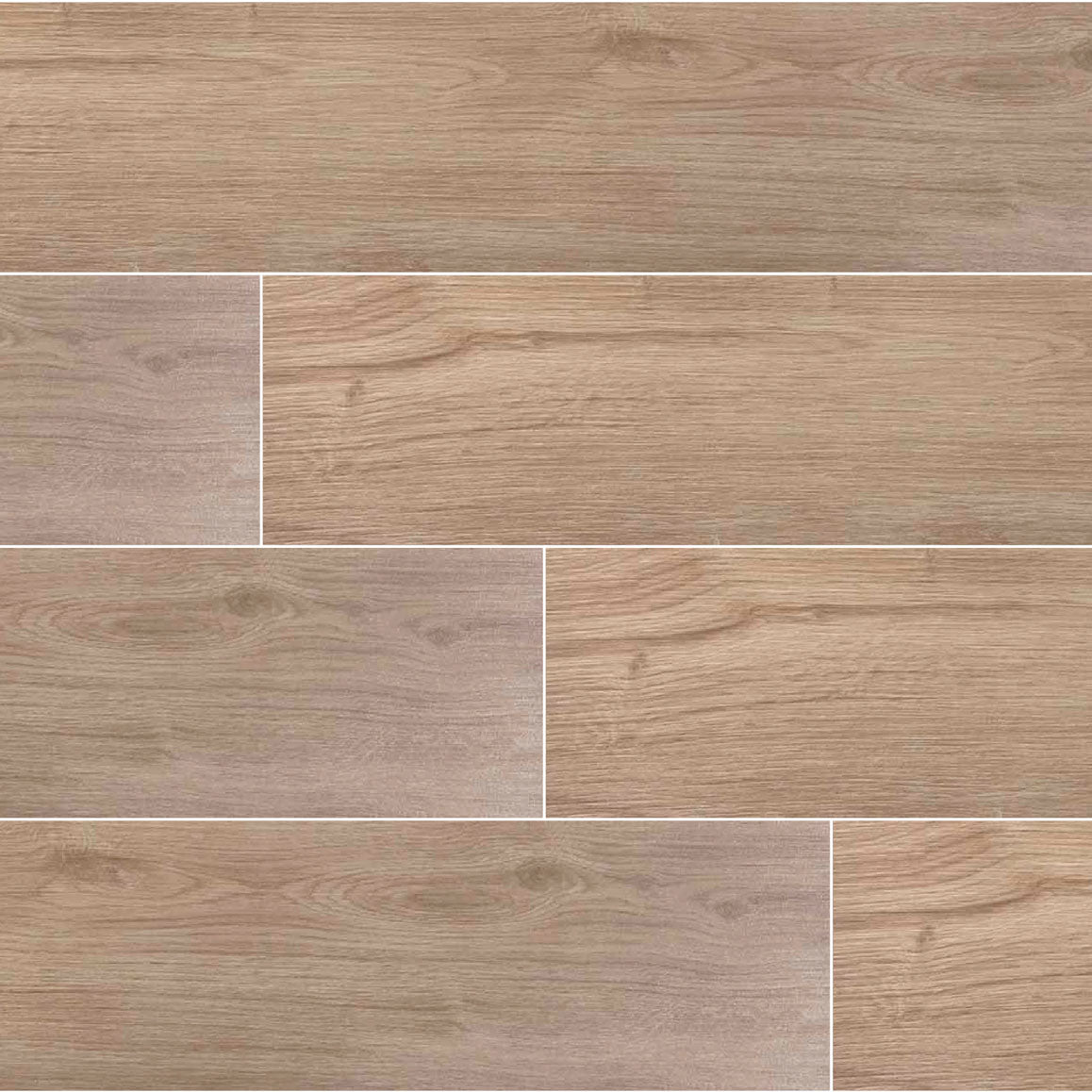 Walkyria Maple 8x48 warm maple wood look porcelain plank tile, close up of the fine wood grain