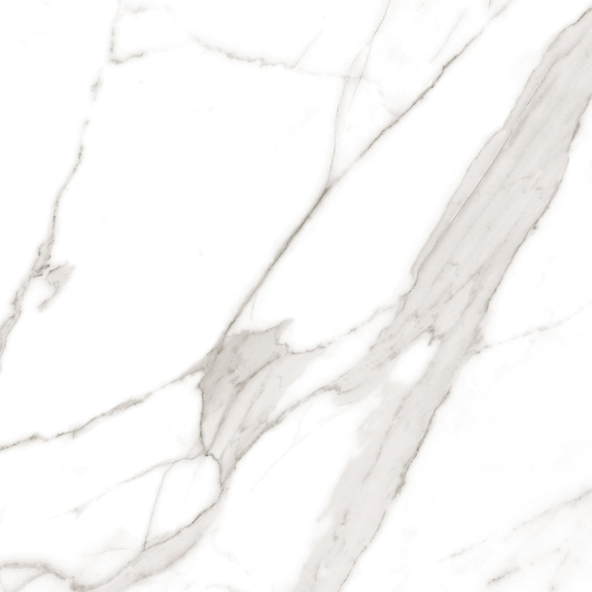 Calacatta Tranco 32x32 Polished Marble Look Porcelain Tile