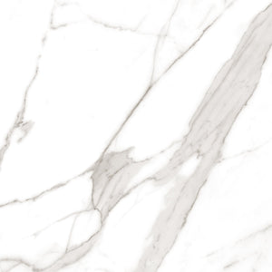 Calacatta Tranco 32x32 Polished Marble Look Porcelain Tile