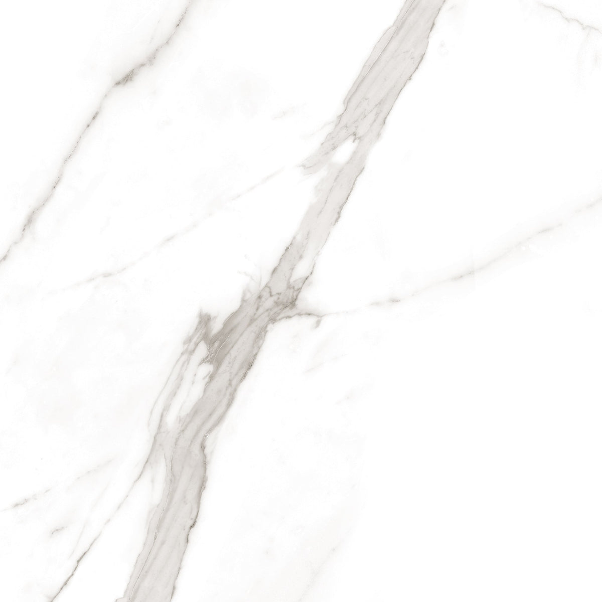 Calacatta Tranco 32x32 Polished Marble Look Porcelain Tile