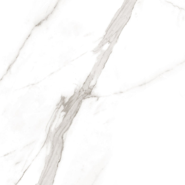 Calacatta Tranco 32x32 Polished Marble Look Porcelain Tile 1