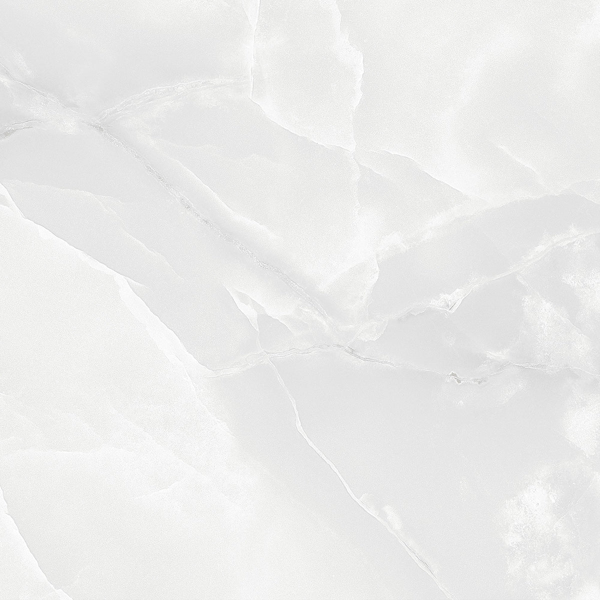 White marble texture porcelain tile with soft gray veining and a polished stone-like surface.