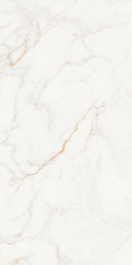 Thuile White 24x48 Polished Marble Look Porcelain Tile