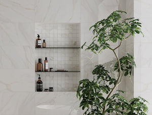 Venus Alpe Polished 12x24 Marble Look Porcelain Tile