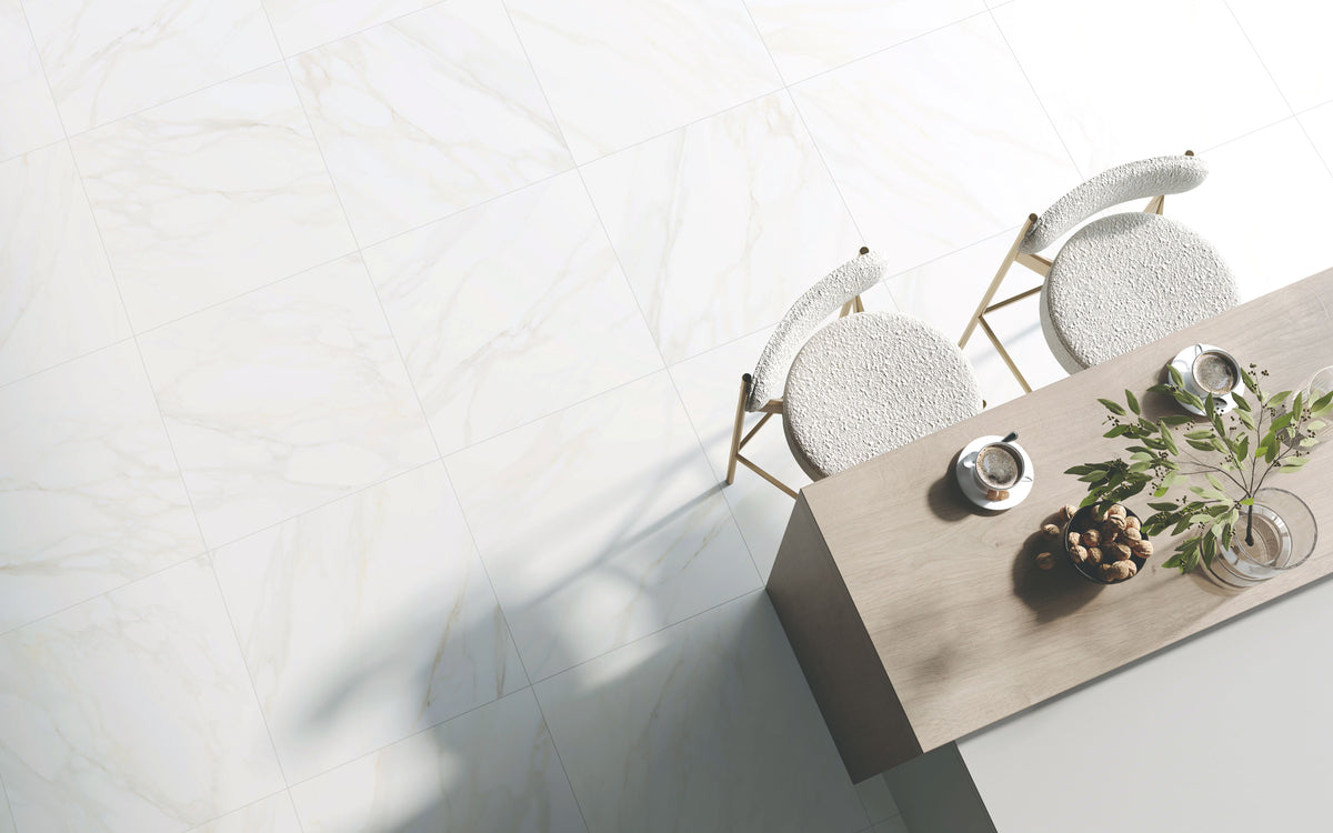 Venus Alpe AC 24x24 Textured Marble Look Porcelain Tile