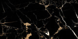 Nero Laurent 24x48 Polished Black Marble Look Porcelain Tile