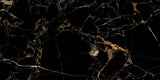 Nero Laurent 24x48 Polished Black Marble Look Porcelain Tile
