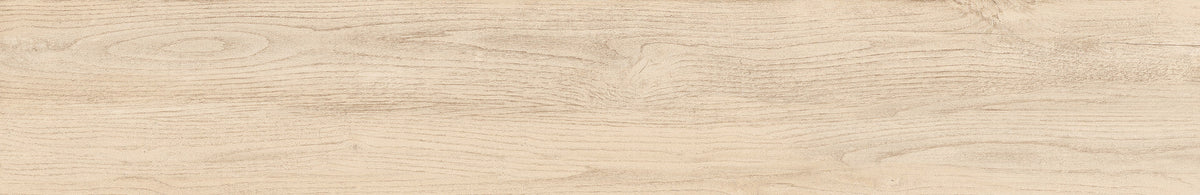 Valdiviana Fresno 8x48 light ash wood look porcelain plank tile, alternate face showing natural shade variation