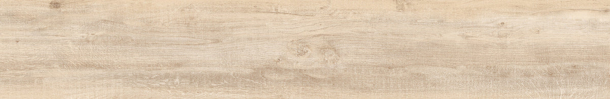 Valdiviana Fresno 8x48 light ash wood look porcelain plank tile shown face on