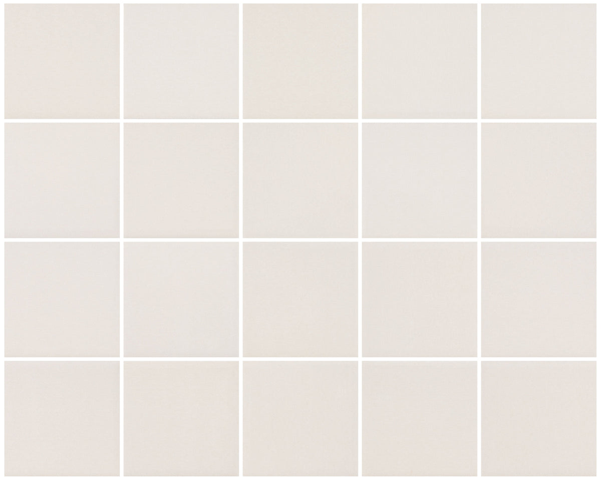 Neutral Shell 3x3 Ceramic Mosaic Tile 15x12 Sheet