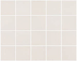 Neutral Shell 3x3 Ceramic Mosaic Tile 15x12 Sheet