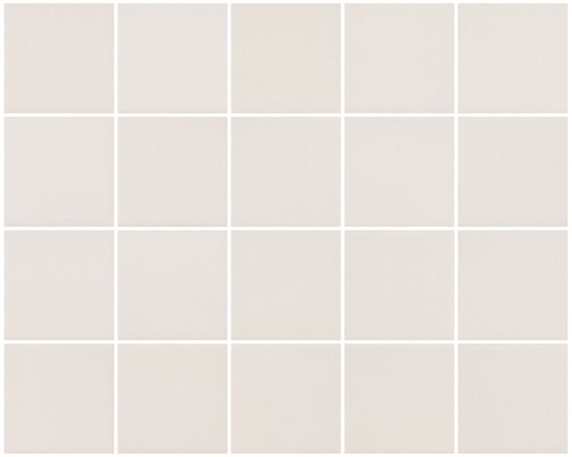 Neutral Shell 3x3 Ceramic Mosaic Tile 15x12 Sheet