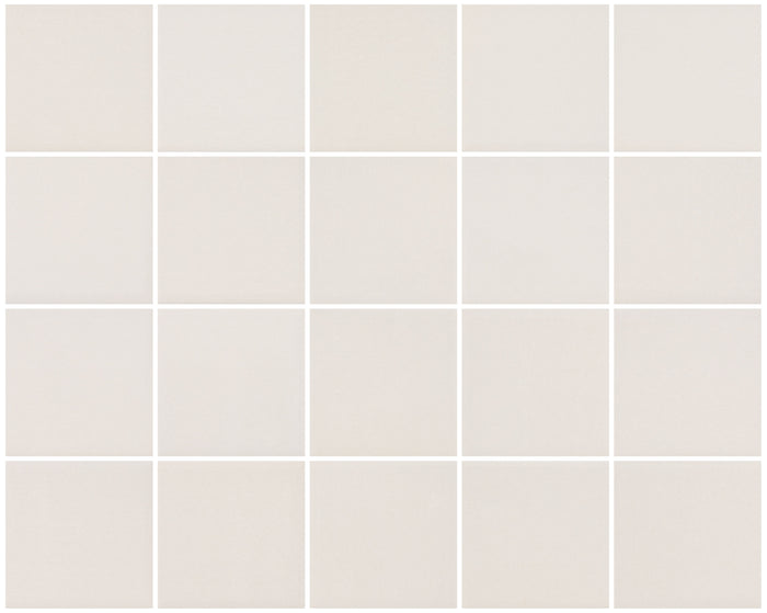 Neutral Shell 3x3 Ceramic Mosaic Tile 15x12 Sheet 1