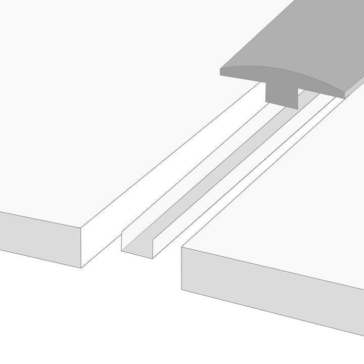 Laminate Moldings - Yaletown - Homer Gray — 3-in-1 Transition