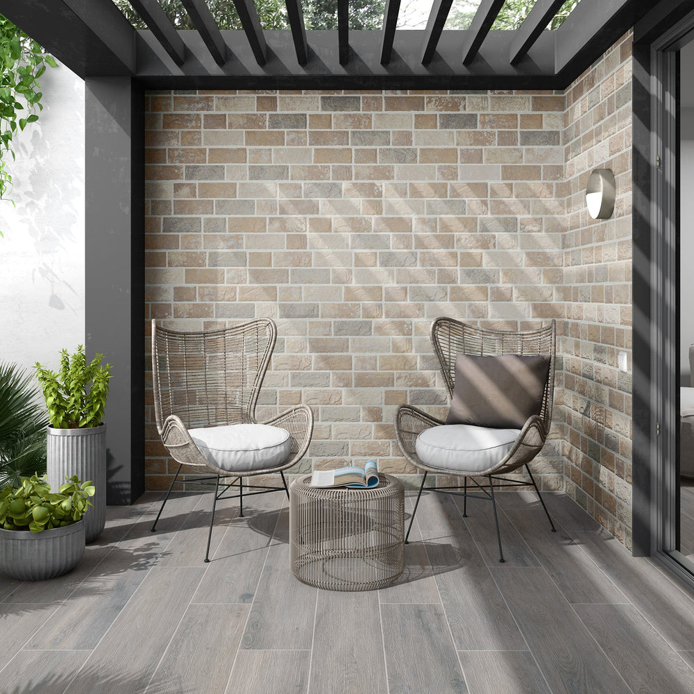 Viggo Ceniza 8x48 Grey Oak Wood Look Porcelain Plank Tile