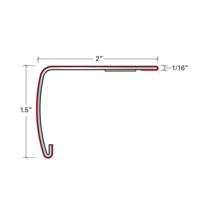 Vinyl Moldings - Coal Harbor - Spalted Wood — Overlap Stair Nose