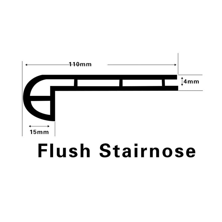 Vinyl Moldings - Elevation Collection - Moeraki — Flush Stair Nose