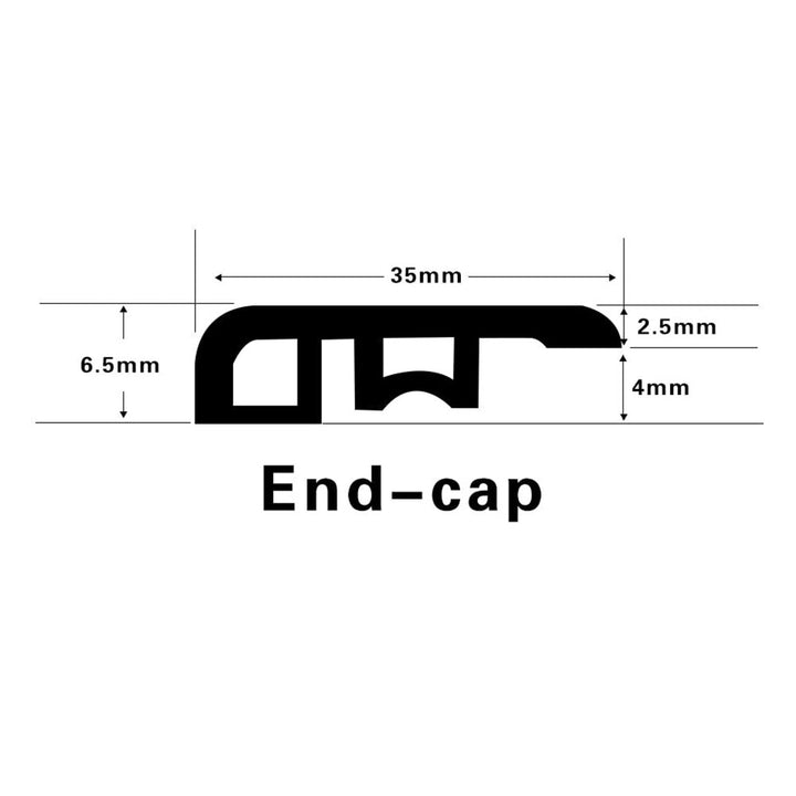 Vinyl Moldings - Elevation Collection - Rosetta — End Cap