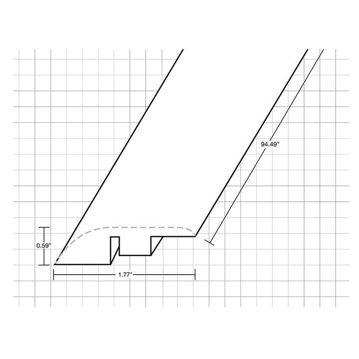 Vinyl Moldings - Veritas Collection - Enriched Cedar — Reducer