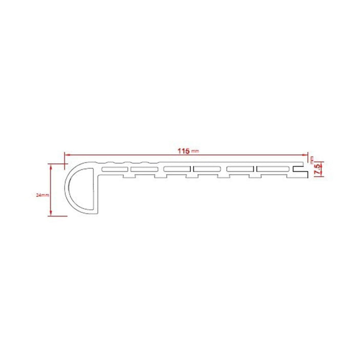 DISCONTINUED - Vinyl Moldings - XL Ridge Collection - Plymouth 1