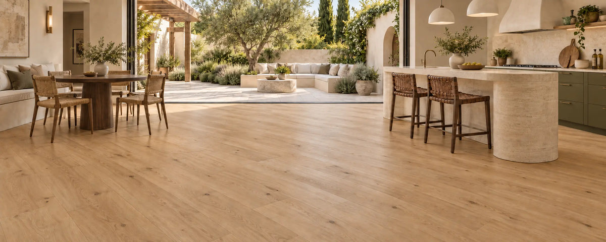 Grand Width 9.5in White Oak Engineered Hardwood Flooring