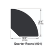Molding profile quarter round