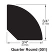 Quarterround bourbonoak