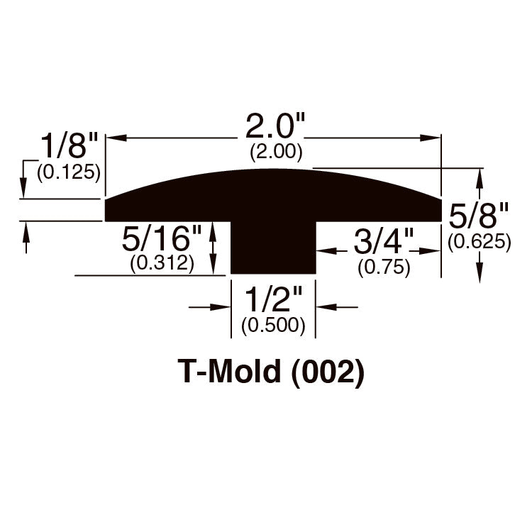Engineered Hardwood Moldings - Wild Terrain - Tobacco Root in T-Molding