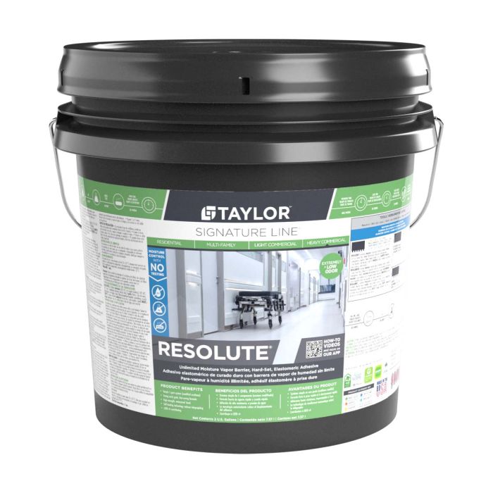 Taylor Resolute Unlimited Moisture Vapor Barrier, Hard-Set, Elastomeric Adhesive
