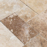 Antique Pattern Travertine Flooring Tiles in Antique French