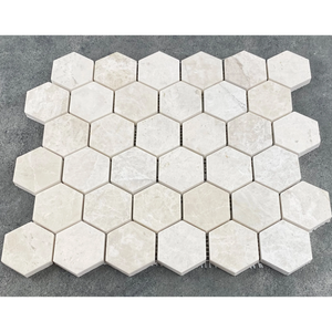 Vanilla Beige Marble - Mesh Mosaic Tile Collection