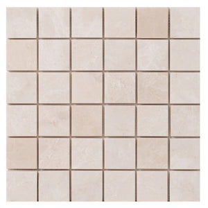 Vanilla Beige Marble - Mesh Mosaic Tile Collection